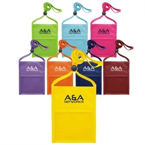 Premium Double Window Pouch Neck Wallet