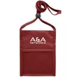Premium Double Window Pouch Neck Wallet | https://www.bestnamebadges.com