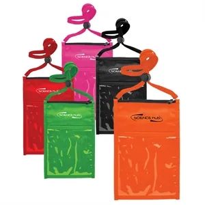 Large Double Pouch Neck Wallet