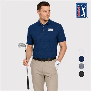 PGA TOUR® Jaspe Airflux Men's Golf Polo Shirt | https://www.bestnamebadges.com