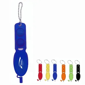 Push Pop Fidget Bubble Ballpoint Pen Keychain Toy