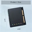 Spiral Notebook With Sticky Notes And Pen Promotional Gift | https://www.bestnamebadges.com
