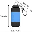 Mini LED Rechargeable Waterproof Flashlight Keychain Torch | https://www.bestnamebadges.com