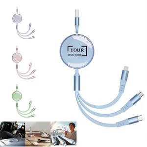 3-in-1 Retractable Fast Charging Cable