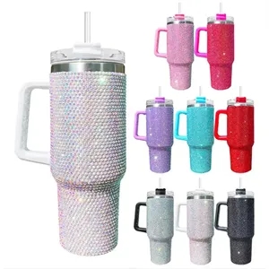 Rhinestone 40oz Insulated Stainless Steel Tumbler