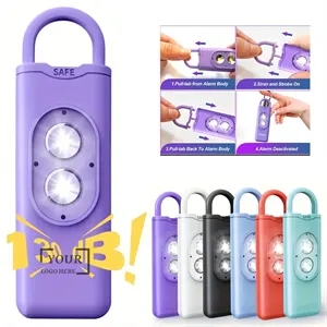 Personal Safety Alarm Keychain With Dual LED Strobe Lights