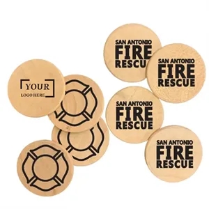 Natural Beech Wood Blank Round Chips