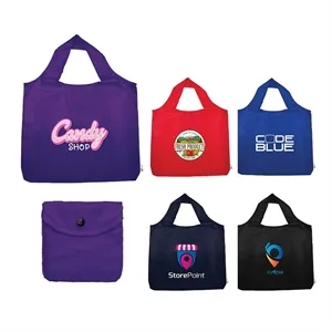 Joey Recycled (RPET) Foldable Grocery Tote | https://www.bestnamebadges.com