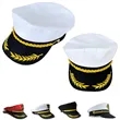 Adjustable Sailor Captain Costume Hat | https://www.bestnamebadges.com