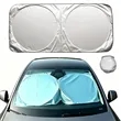 Foldable Sun Shade For Car Windshield | https://www.bestnamebadges.com