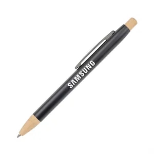 Charon Aluminum Ballpoint Pen w/Bamboo Clicker & Tip
