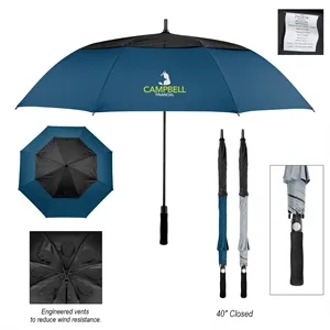 60" Arc Vented Umbrella with 100% rPET canopy