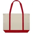 Large Top Zipper Cotton Tote Bags | https://www.bestnamebadges.com