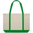 Large Top Zipper Cotton Tote Bags | https://www.bestnamebadges.com