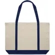 Large Top Zipper Cotton Tote Bags | https://www.bestnamebadges.com