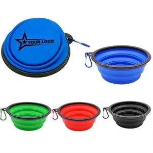 Portable Outdoor Folding Water And Food Pet Bowl