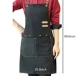 Custom Canvas Apron with Practical Pockets | https://www.bestnamebadges.com