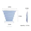 Portable Leak-Proof Silicone Collapsible Cup | https://www.bestnamebadges.com