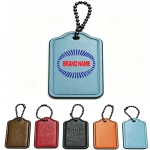 Portable Reusable Leather Keychain Pendant