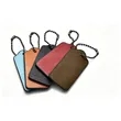 Portable Reusable Leather Keychain Pendant | https://www.bestnamebadges.com