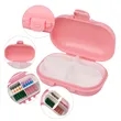 Small Travel Pill Case With 4 Compartments | https://www.bestnamebadges.com