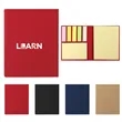 Small Kraft Cover Colorful Sticky Notes Set Memo Pad | https://www.bestnamebadges.com