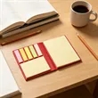 Small Kraft Cover Colorful Sticky Notes Set Memo Pad | https://www.bestnamebadges.com