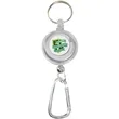 Transparent Badge Reel with Carabiner and Keyring | https://www.bestnamebadges.com