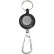 Transparent Badge Reel with Carabiner and Keyring | https://www.bestnamebadges.com