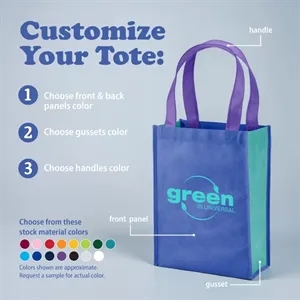 Color Combination Payson Non-Woven Mini Tote
