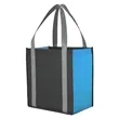 Color Combination Non-Woven Grocery Tote | https://www.bestnamebadges.com