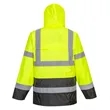 PORTWEST® Hi-Vis Contrast Waterproof Rain Traffic Jacket | https://www.bestnamebadges.com