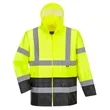 PORTWEST® Hi-Vis Contrast Waterproof Rain Traffic Jacket | https://www.bestnamebadges.com