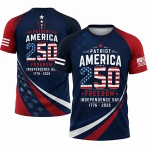 America250 Sublimated Gym Workout Shirt for Men's