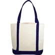 10 oz. Cotton Canvas Boat Tote | https://www.bestnamebadges.com