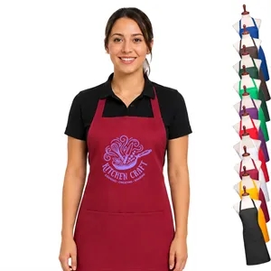 8 oz. Uniform fabric hang neck Kitchen aprons w/ 2 pockets | https://www.bestnamebadges.com