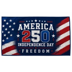 Sublimated America250 Microfiber Rally Towel (11" x 18")