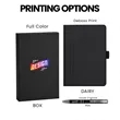 TiTUS® Magnetic PU Leather Notebook & Metal Pens Gift Set | https://www.bestnamebadges.com
