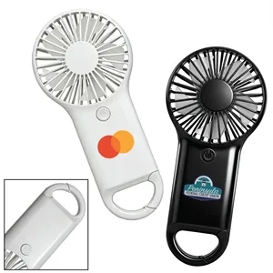 Handheld Portable Carabiner Fan w/Batteries
