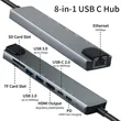 Docking Station 8 in 1 Type C Hub | https://www.bestnamebadges.com