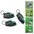 Car Shaped PVC Flashlight Keychain | https://www.bestnamebadges.com