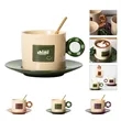 Handmade Polka Dot Large Ceramic Mug | https://www.bestnamebadges.com