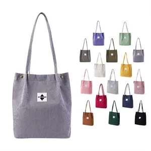 Large Capacity Corduroy Tote Bag