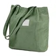 Large Capacity Corduroy Tote Bag | https://www.bestnamebadges.com