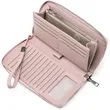 Leather Large Capacity Zip Around Wallet | https://www.bestnamebadges.com