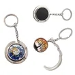 Metal handbag hook with keyring | https://www.bestnamebadges.com