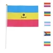 Rainbow Mini Pride Flags | https://www.bestnamebadges.com