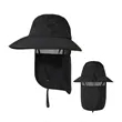 Quick Dry Bucket Hat With Neck Flap | https://www.bestnamebadges.com