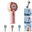 Mini Portable Mute Rechargeable USB Handheld Fan | https://www.bestnamebadges.com