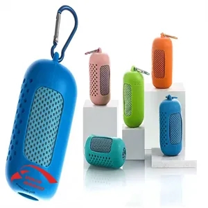 Portable Quick-Drying Cooling Towel With Silicone Sleeve
